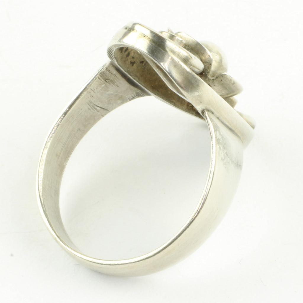 Frantz Hingelberg art deco ring af sølv - str: 56