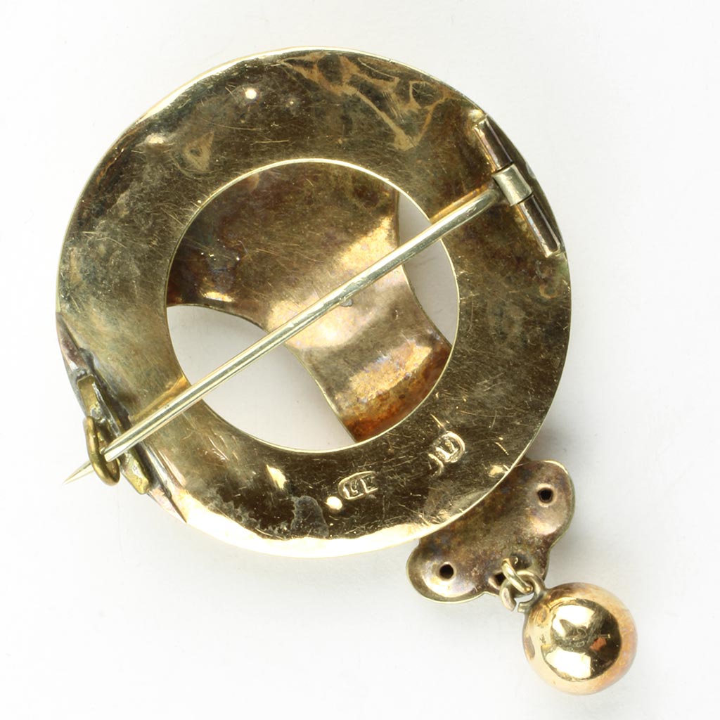 Antik broche af 14K guld ca. år 1890