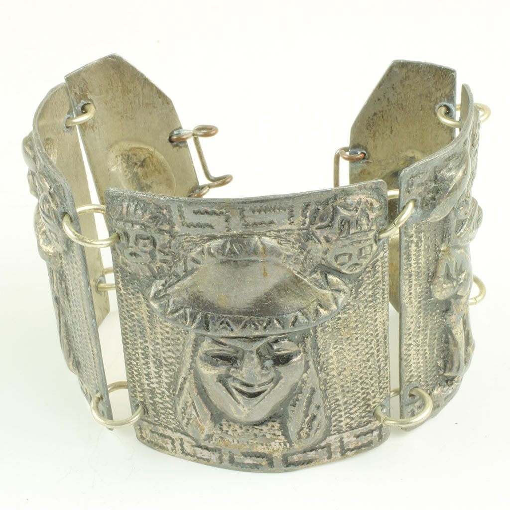 Armbånd af forsølvet tin