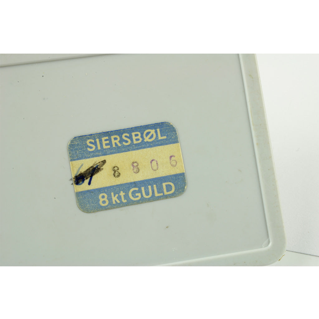 Kraveknapper af gulddouble med perlemor