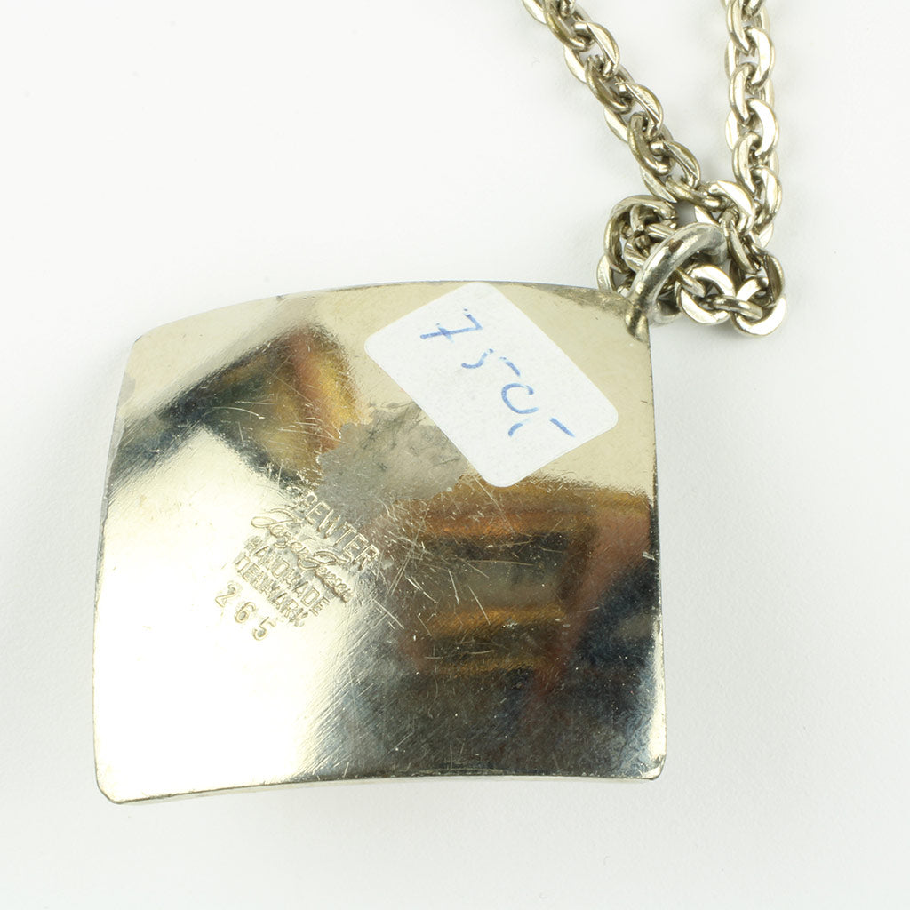 stemplet PEWTER, JØRGEN JENSEN, HANDMADE DENMARK samt design nr. 265