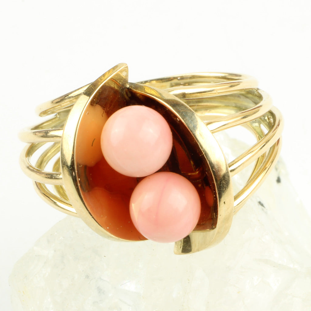 Fingerring af 14 kt. guld, stemplet WJ for Willy Junget