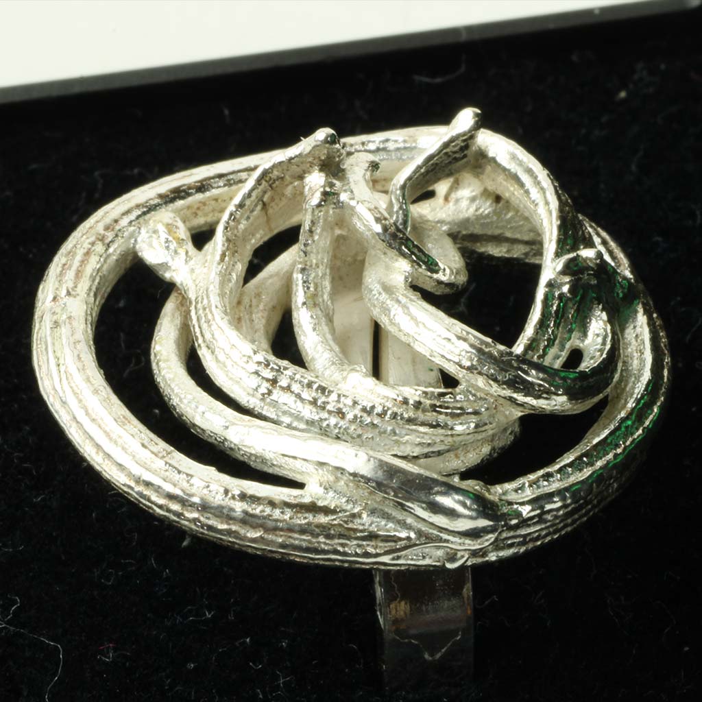 Flora Danica ring af sterlingsølv - str: 56