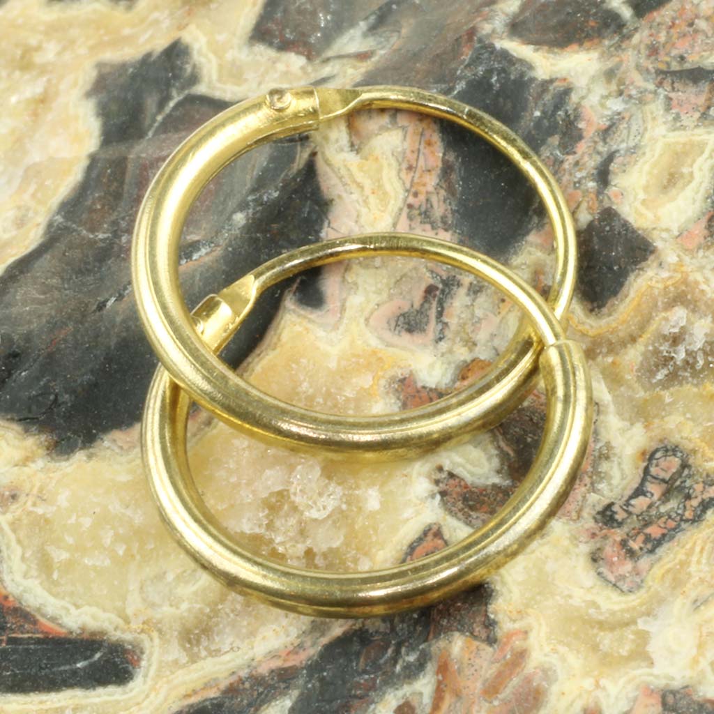 Øreringe kreoler af forgyldt sterlingsølv