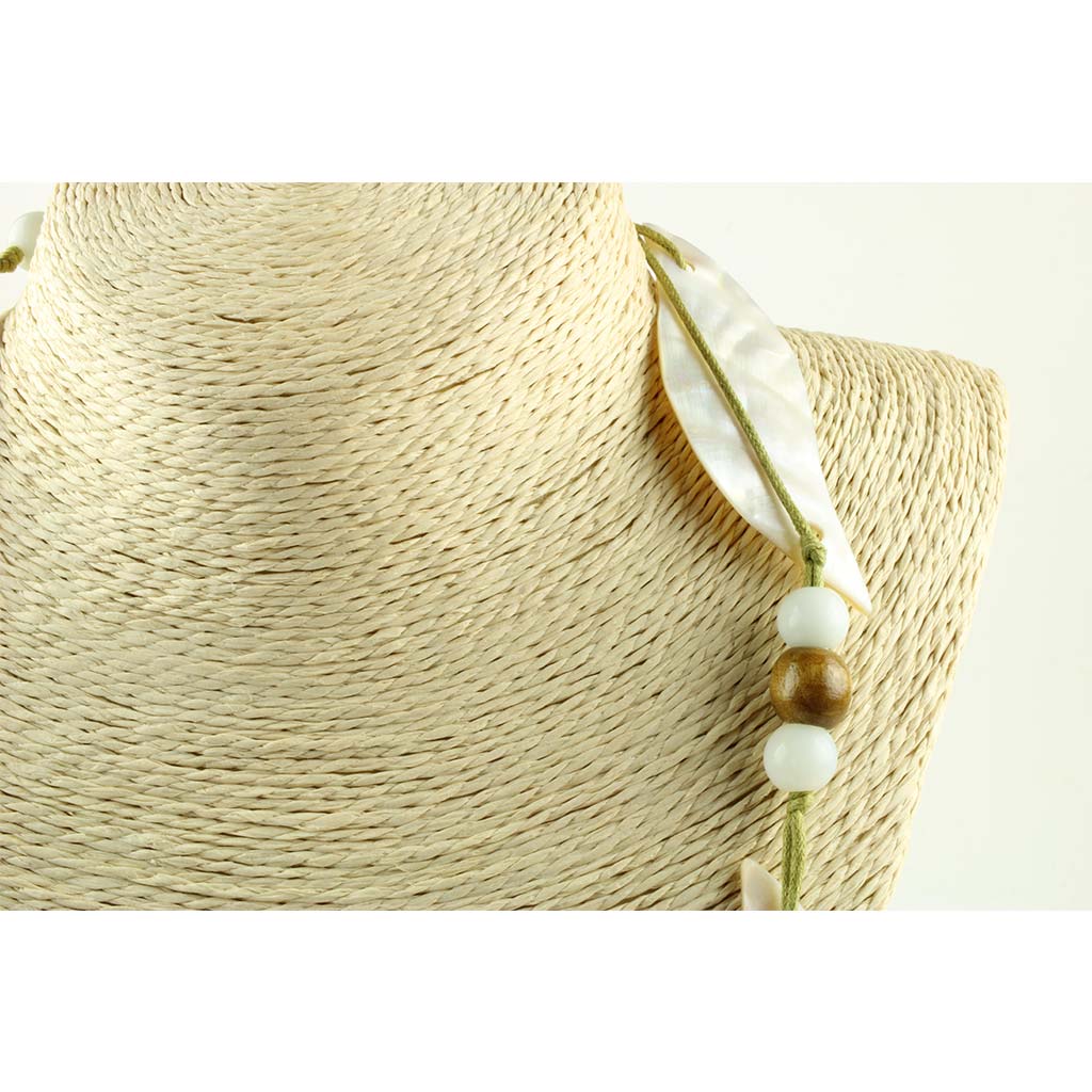 Ægte retro sommer halskæde med perlemor