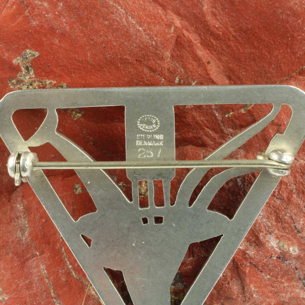 Stemplet Georg Jensen sterling Danmark samt design nr. 257