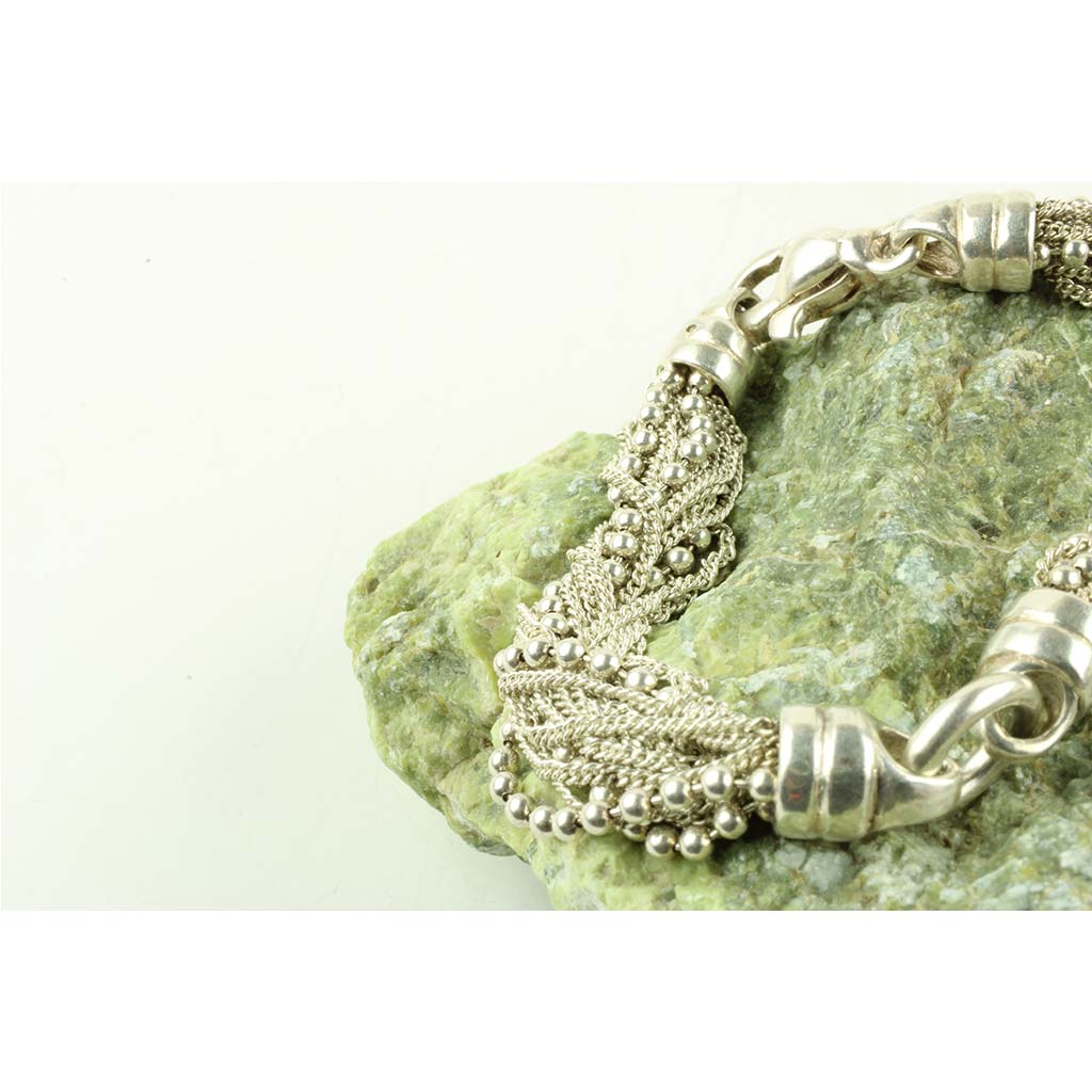 Kraftigt armbånd af sterlingsølv