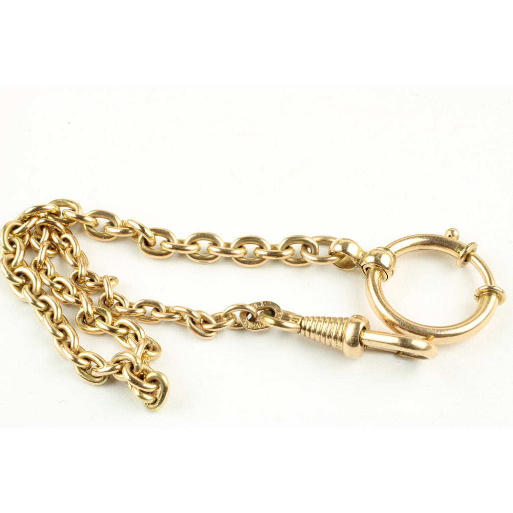 Hans Jensen kort herre urkæde af gulddouble