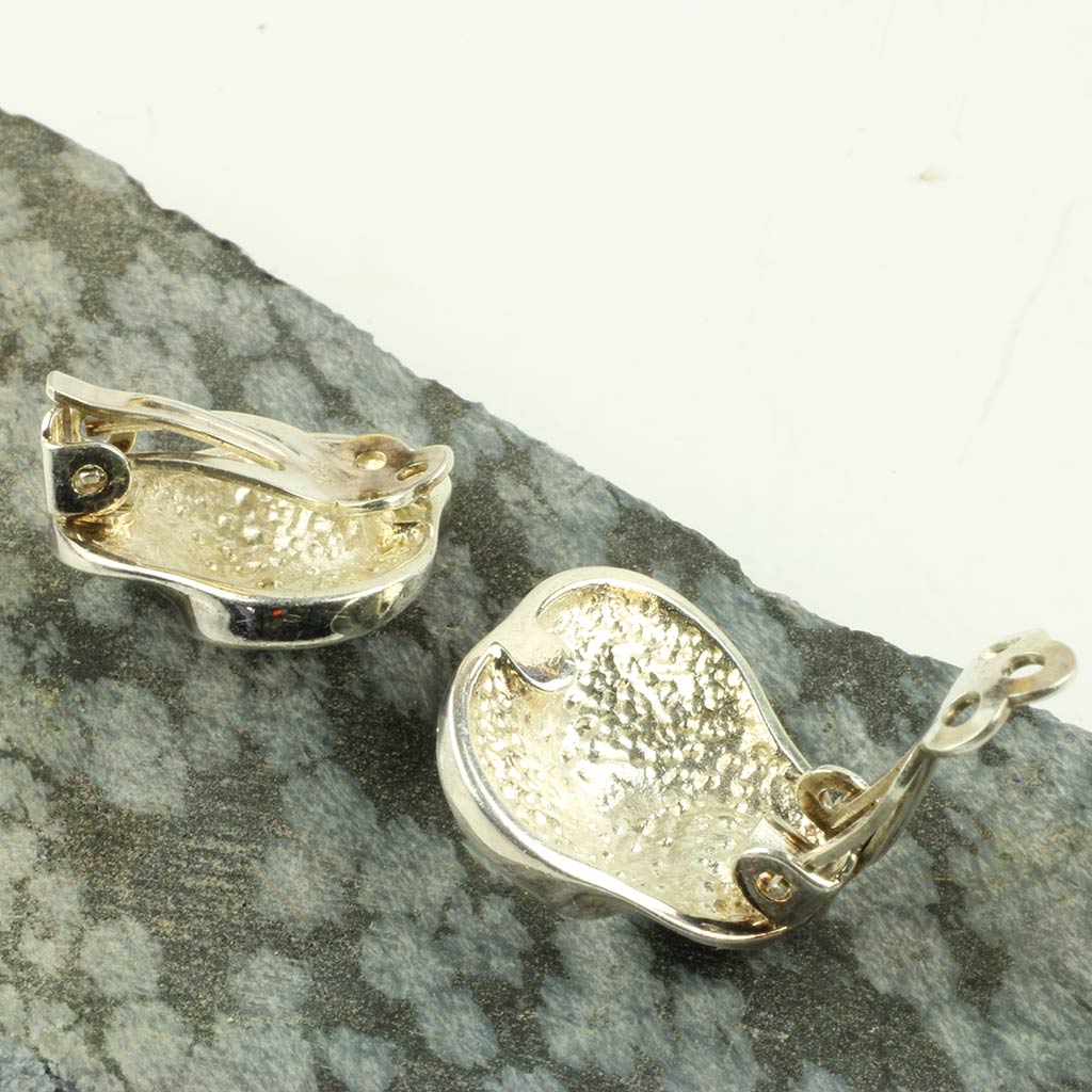 Øreringe af sterlingsølv