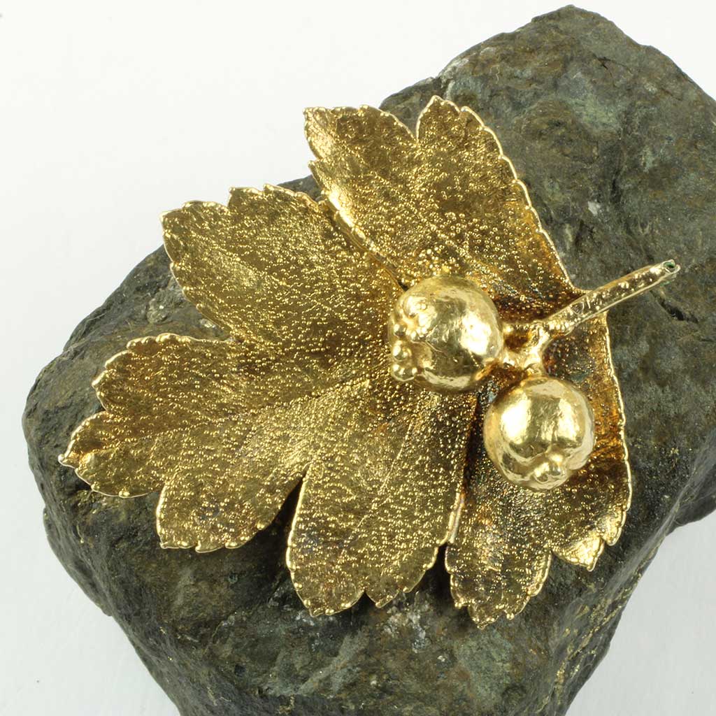 Flora Danica broche stemplet FLORA DANICA, STERLING 925 EGGERT DENMARK.