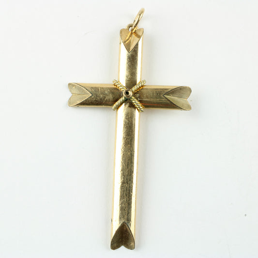 kors af 9 kt. guld stemplet 35% samt ukendt mestermærke