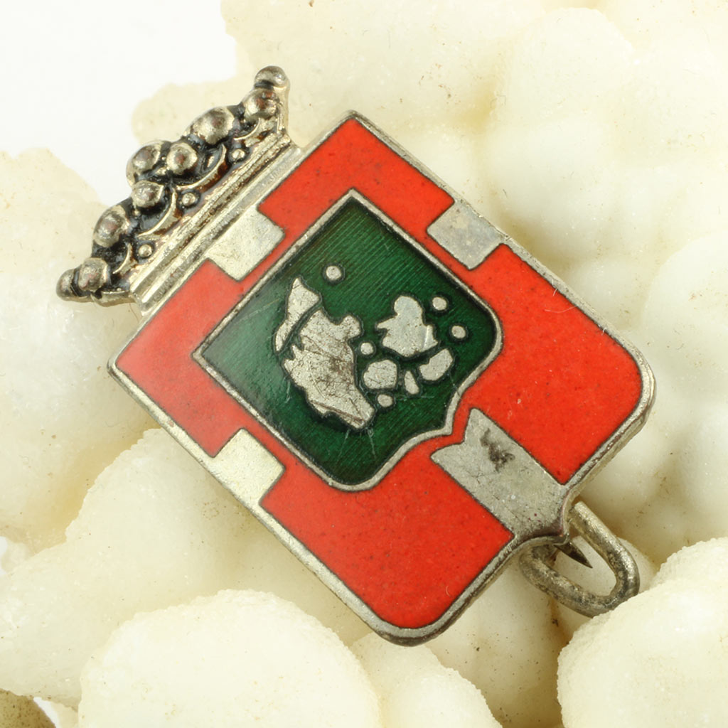Broche Danmark mærke med kort