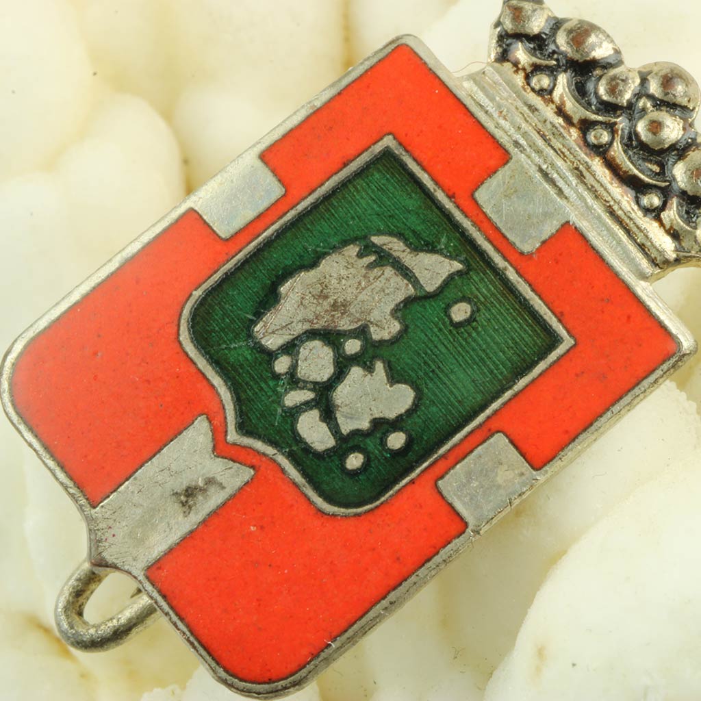 Broche Danmark mærke med kort