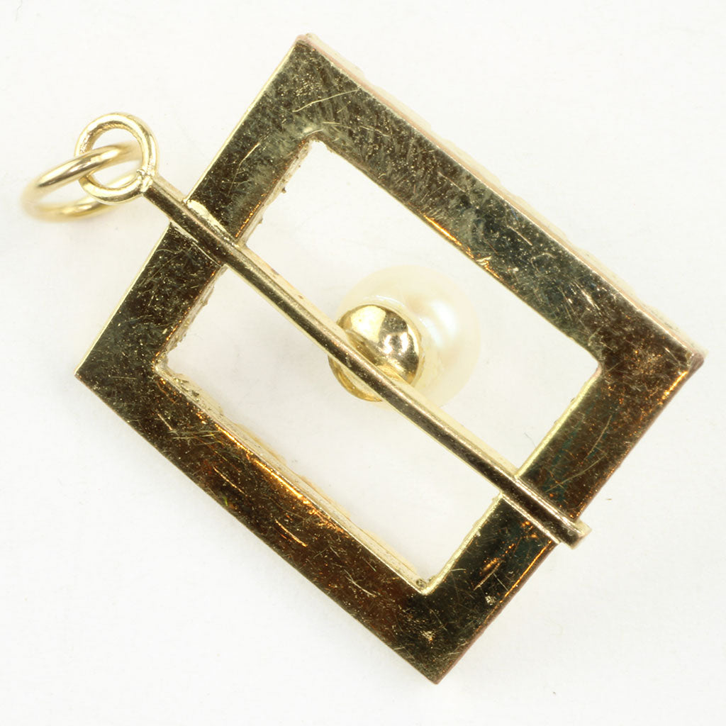 Vedhæng med perle af 8K guld