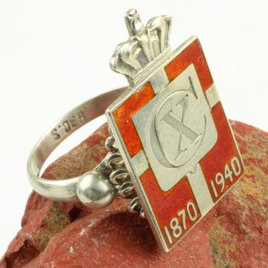 Georg Jensen ring med kongemærke - str: 52