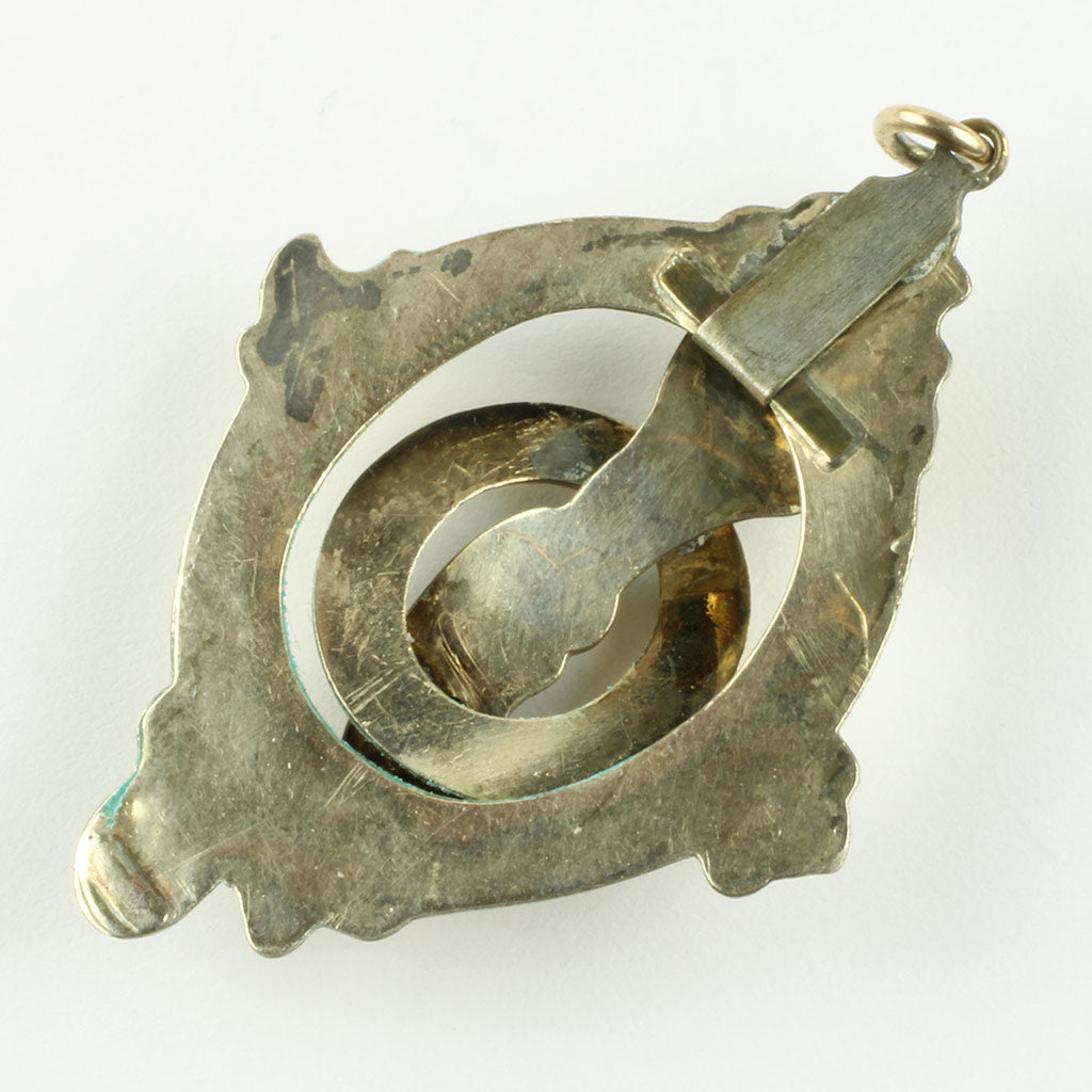 Antik vedhæng af guldblik ca. år 1890