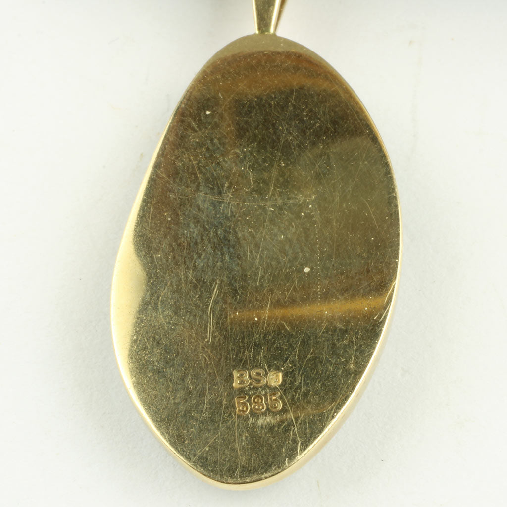 Yowah opal vedhæng 14K guld