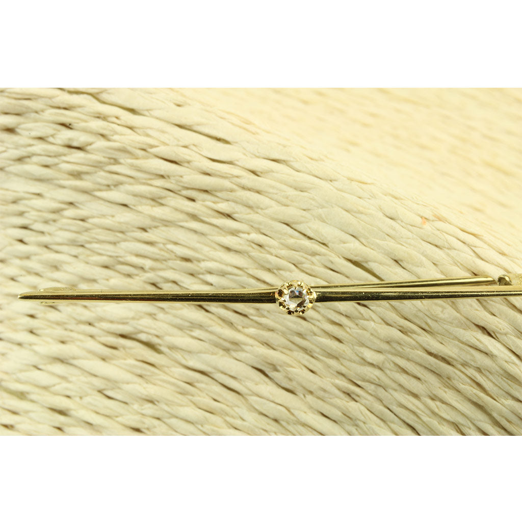 Slipsenålen er stemplet 585 samt CHR.J. for Christian Jacobsen