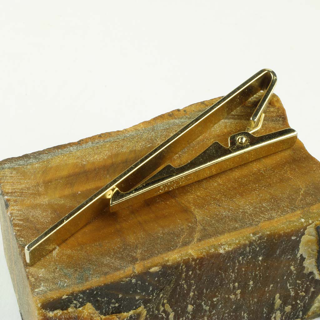 Stratton slipseklemme af forgyldt metal