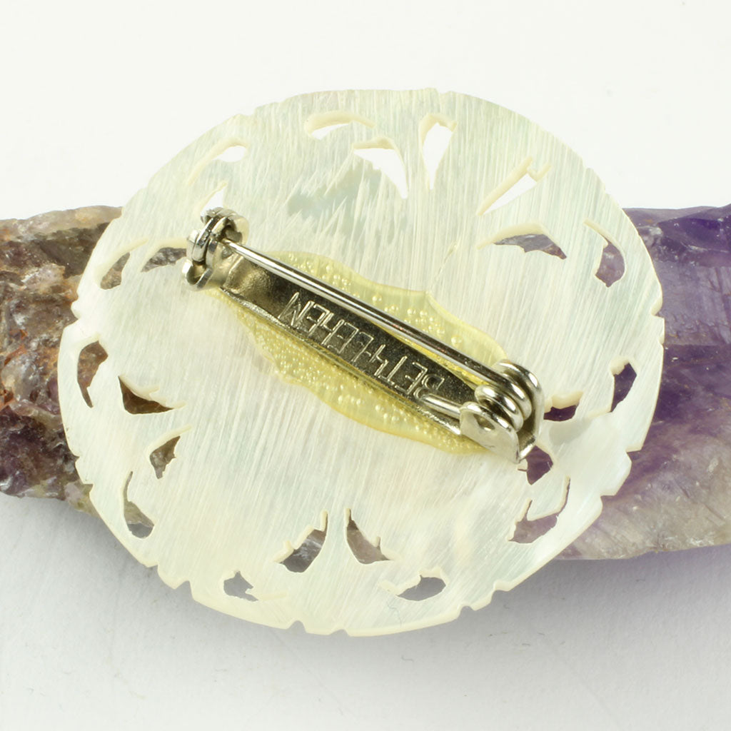 Broche af perlemor fra Betlehem