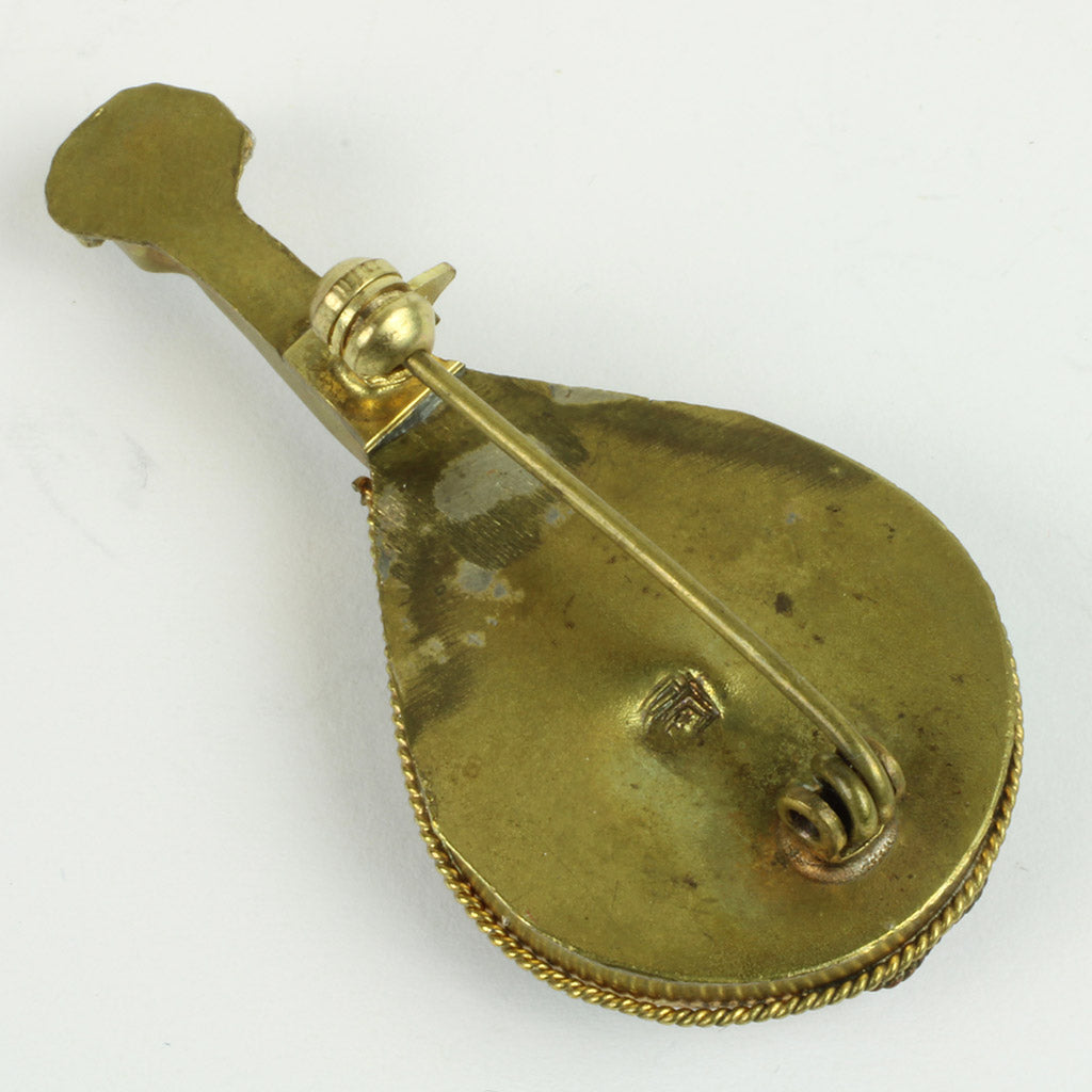 Italiensk mikro mosaik broche