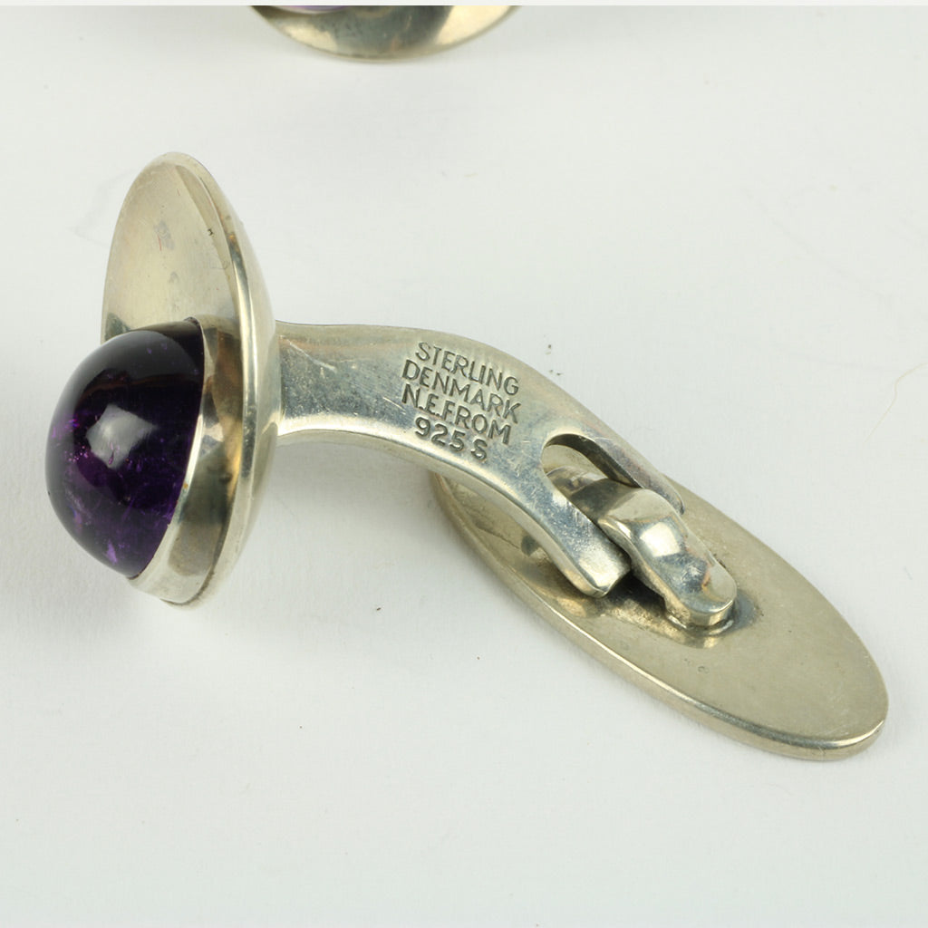 Bagside stemplet STERLING, DENMARK, NE FROM, 925S