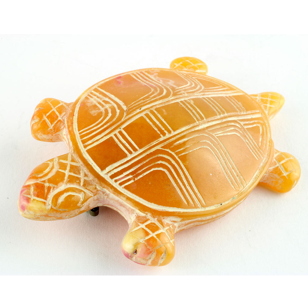 Skildpadde broche af komposit