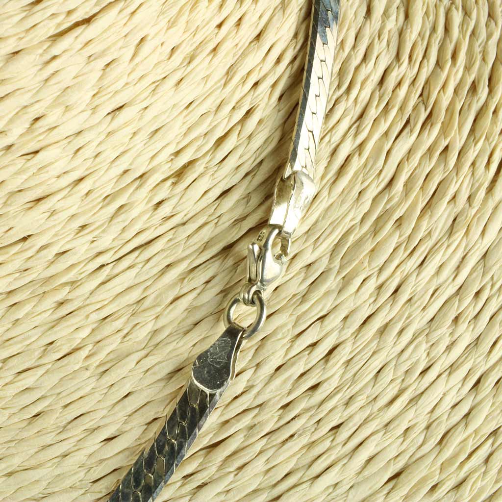 Jens Aagaard flad halskæde sterling