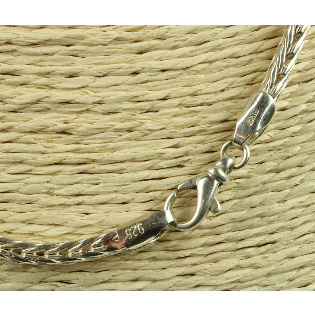 Kraftig halskæde af sterlingsølv