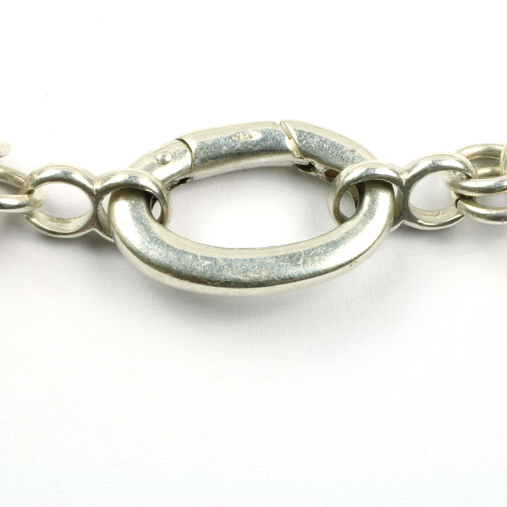 Stort kraftigt armbånd af sterlingsølv stemplet 925