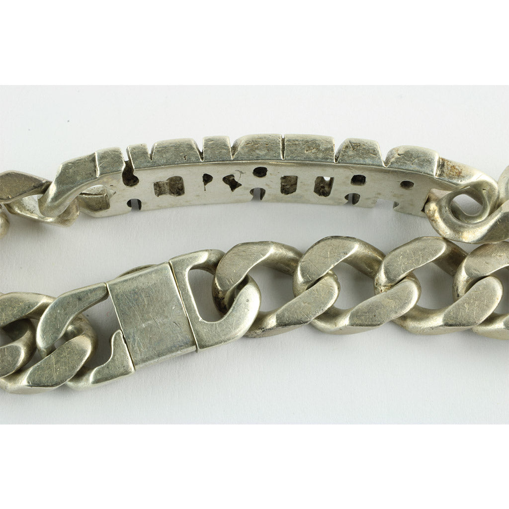 Kraftigt sølvarmbånd