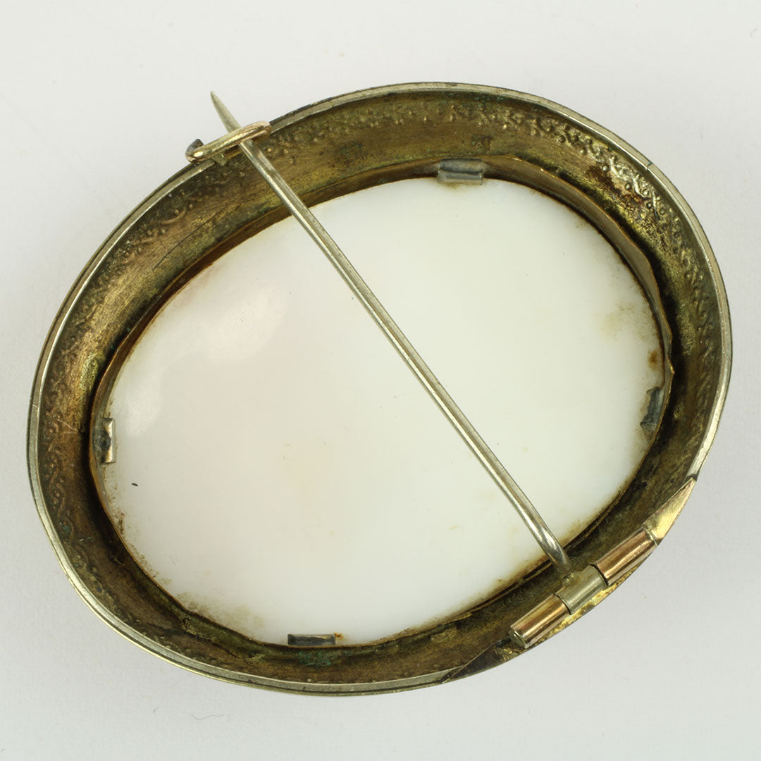 Antik camé broche ca. år 1880