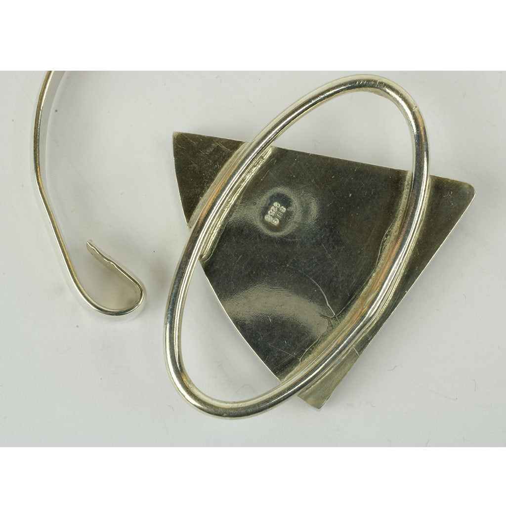 Svein O. Solberg armring med natursten i sterlingsølv