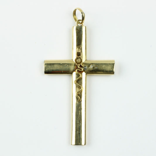 Antikt og meget smukt kors fremstillet af 8 kt. guld