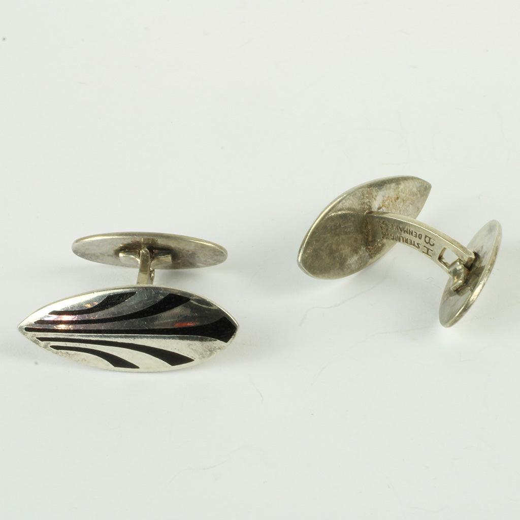 Bernhard Hertz manchetknapper af sterlingsølv