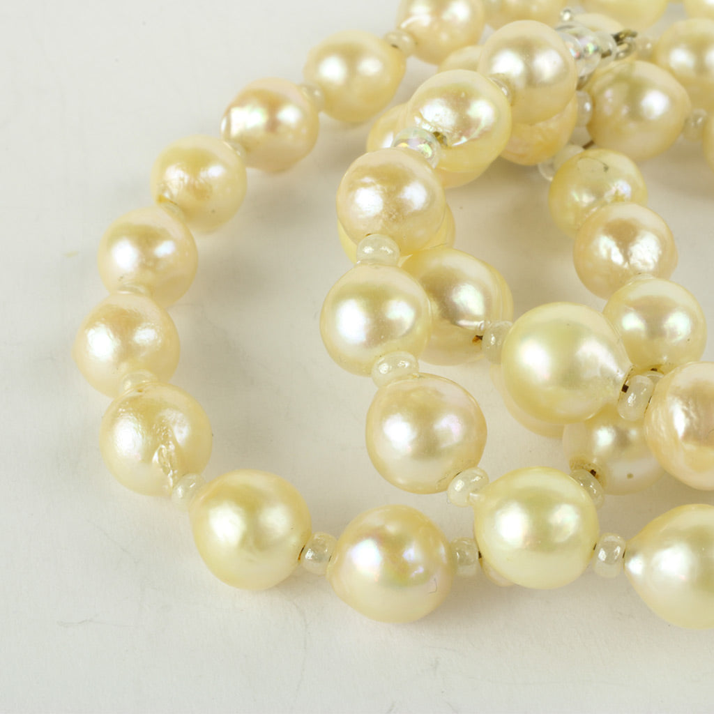 perlekæde Låsen stemplet 925 SØLV - ingen andre stempler