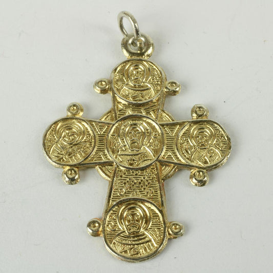 Stort dagmarkors af forgyldt sølv utydelig stemplet