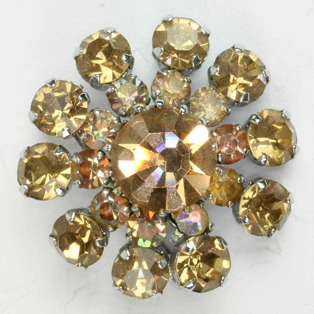 Broche med simili sten, ej stemplet