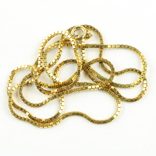 Halskæde af gulddouble i venezia mønster i høj kvalitet stemplet DOUBLE