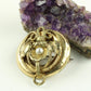 Antik broche af guldblik