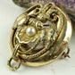 Antik broche af guldblik
