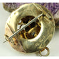 Antik broche af guldblik