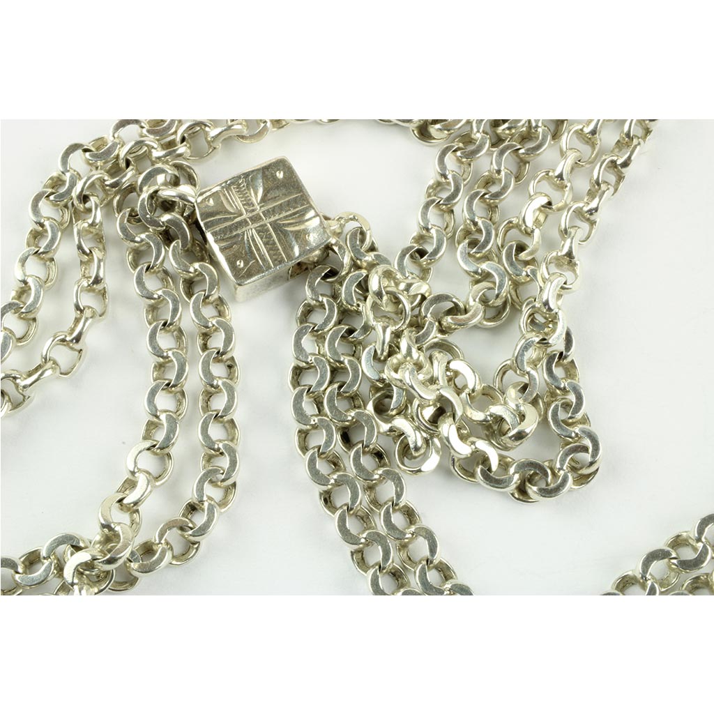 Antik halskæde af sølv ca. år 1900