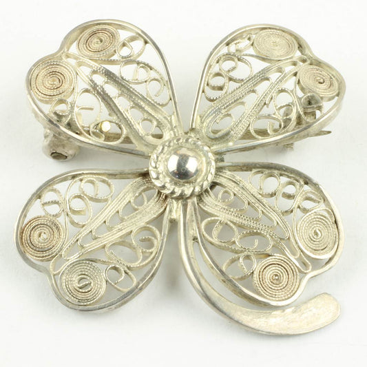 Elegant broche fra Hugo Grün af sterlingsølv stemplet H.G.R, STERLING DENMARK