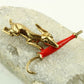 Gravhunde broche med paraply
