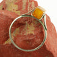 Ring med rav - str: 56