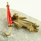 Gravhunde broche med paraply