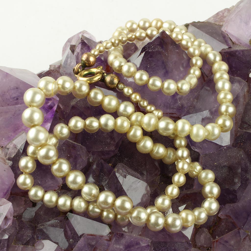 Antik perle halskæde