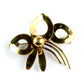 Broche af forgyldt metal bagpå stemplet ERICA AM DOUBLET