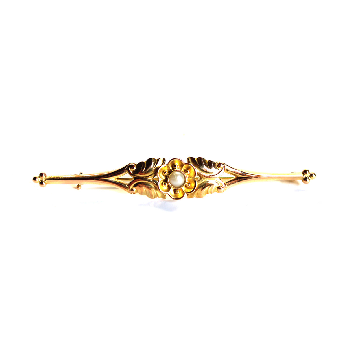 Klassisk guld broche fra Georg Jensen udført i 18k guld